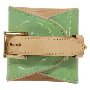 LOUIS VUITTON Vernis lafayette Street Coin Purse Baby Blue M91013 LV Auth